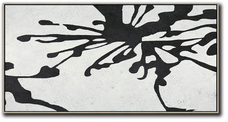 Modern Art Abstract Painting,Oversized Panoramic Minimal Art On Canvas - Abstract Art On Canvas, Modern Art